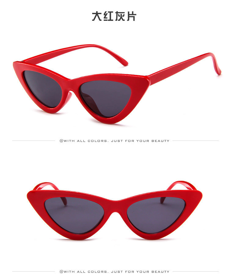 Fashion sunglasses for men and women, cat eye triangle sunglasses