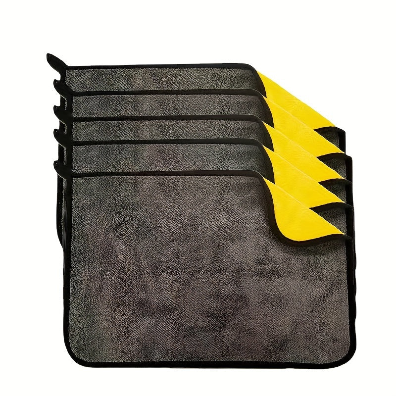 5-piece Set of Ultra Soft Microfiber Car Cleaning Towels